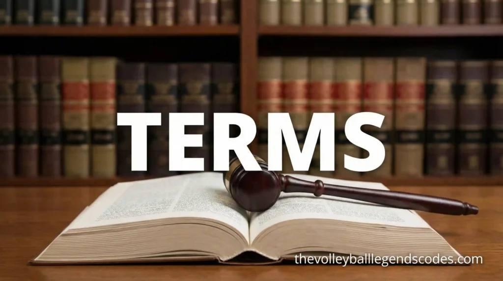 Terms volleyball legends code Terms volleyball legends code